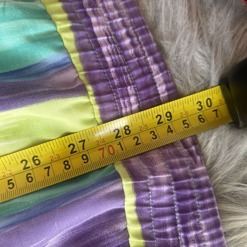 TEDDI Jack Sz M Full Zip Colorful Lightweight Watercolor Vintage 90s Casual Fun - Picture 7 of 8